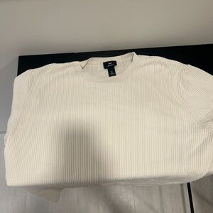 H&M Cream Short Sleeve Tee